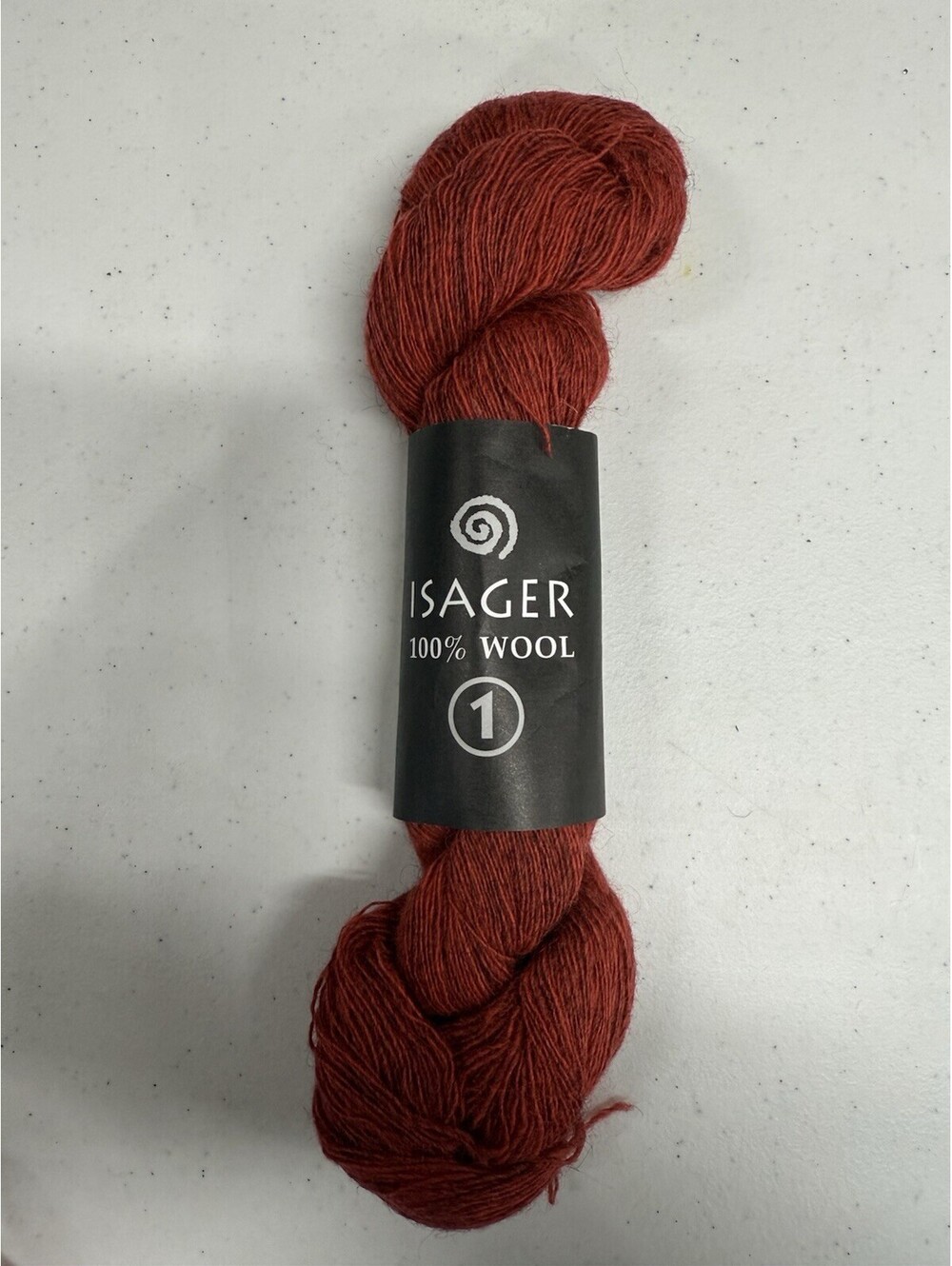 Isager 100% Wool Yarn Color 28S Red 1 Skein